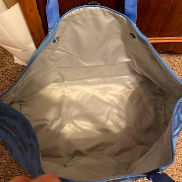 Coach pack away tote. medium blue. - Picture 3 of 8